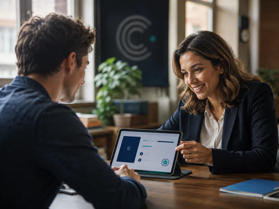 A verifier reviews a presented credential and its verification result.